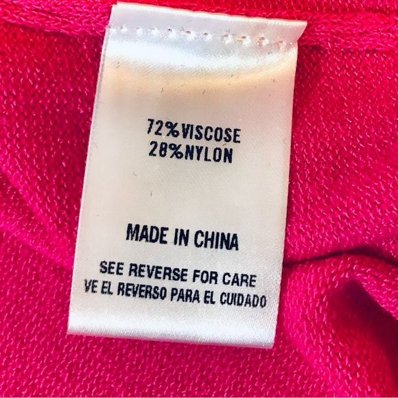 Sz M / L Hot Pink Sweater Tunic - Picture 3 of 5